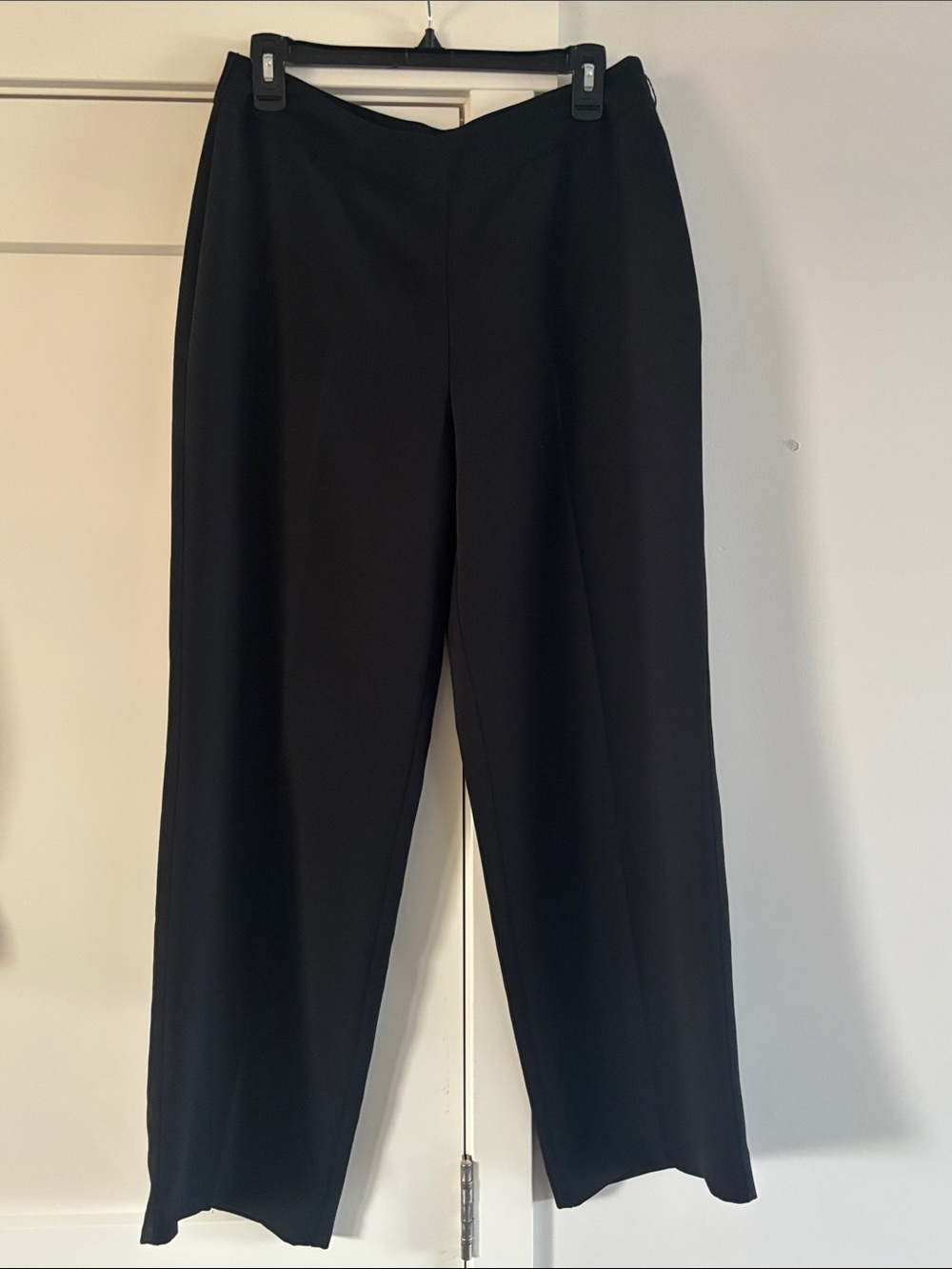 Evan Picone Black Wide-Leg Dress Pants